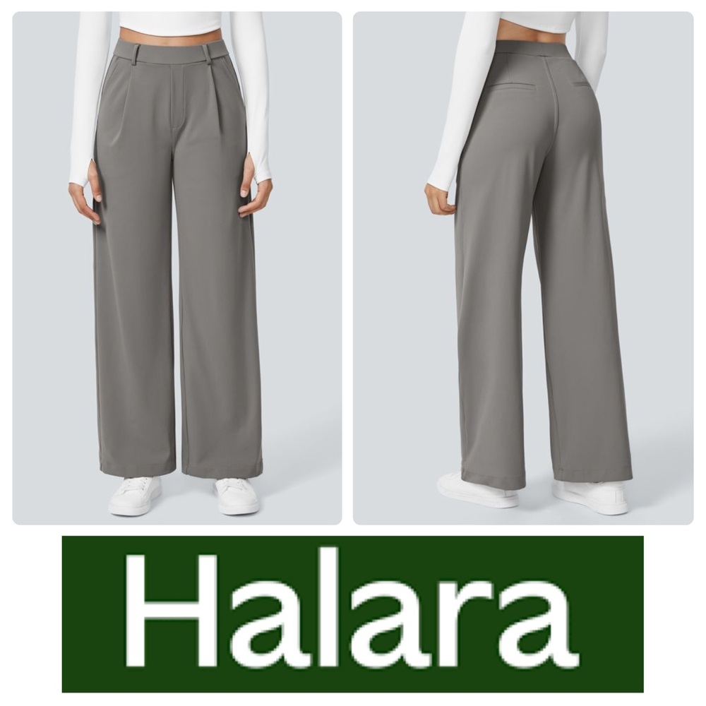 HALARA High Waisted Side Pocket Straight Leg Work
Pants